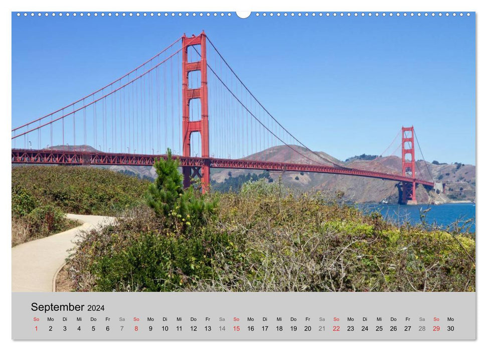 GOLDEN GATE BRIDGE Faszination San Francisco (CALVENDO Premium Wandkalender 2024)