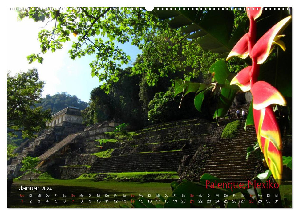 Von Mexiko nach Panama in 12 Monaten (CALVENDO Premium Wandkalender 2024)