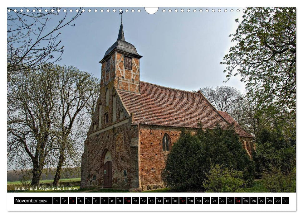 Village churches on Rügen (CALVENDO wall calendar 2024) 