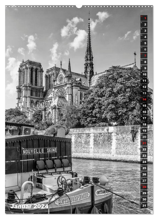 PARIS Vertikale Ansichten (CALVENDO Premium Wandkalender 2024)
