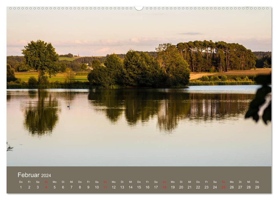 Middle Franconia - The Franconian Lake District (CALVENDO Premium Wall Calendar 2024) 