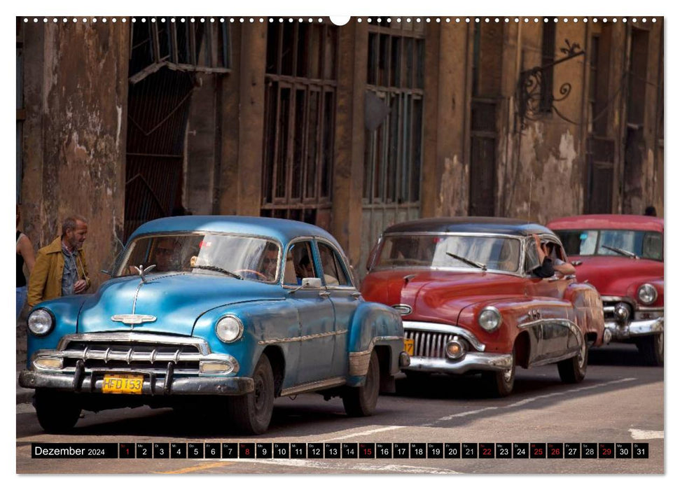 Classic Cars of Cuba (CALVENDO Premium Wall Calendar 2024) 