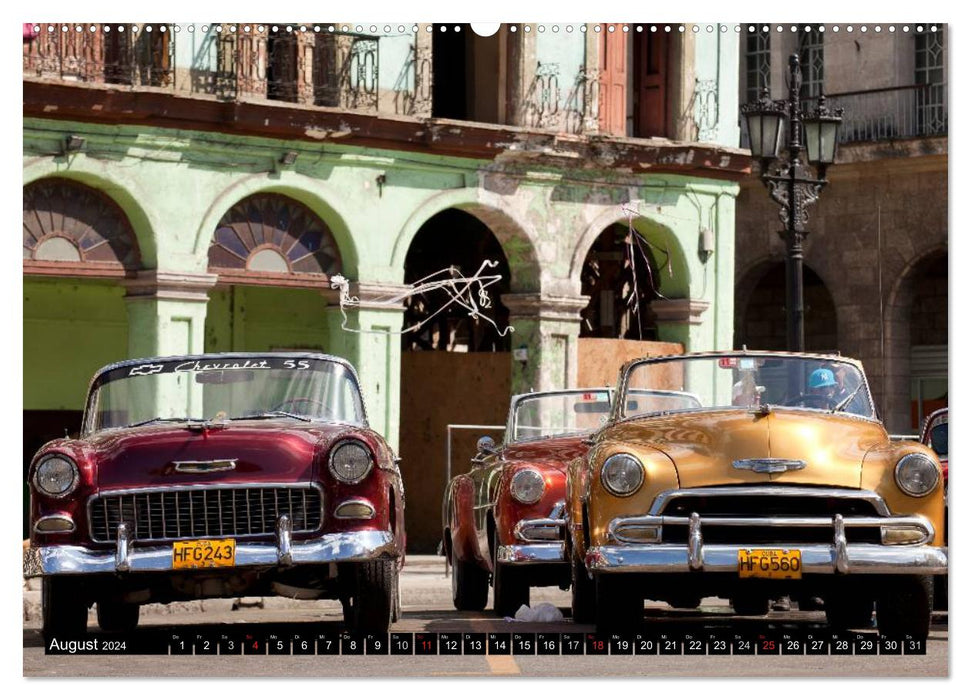 Classic Cars of Cuba (CALVENDO Premium Wall Calendar 2024) 