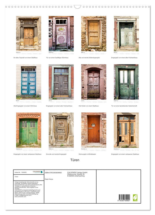 Doors (CALVENDO wall calendar 2024) 
