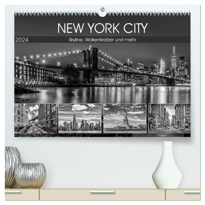 NEW YORK CITY skyline, skyscrapers and more (CALVENDO Premium Wall Calendar 2024) 