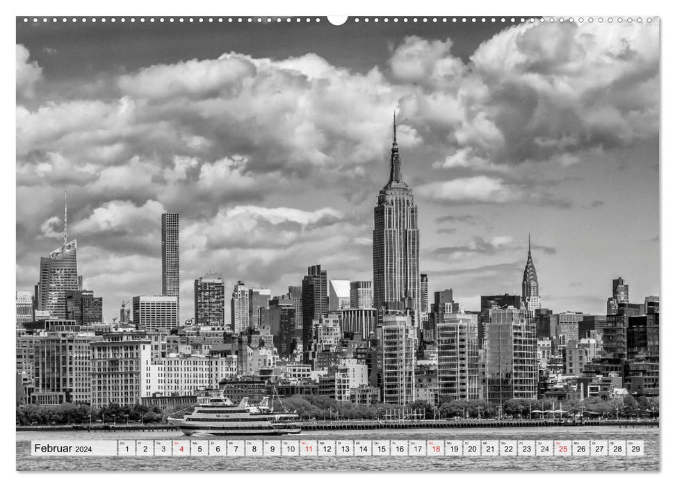 NEW YORK CITY skyline, skyscrapers and more (CALVENDO Premium Wall Calendar 2024) 