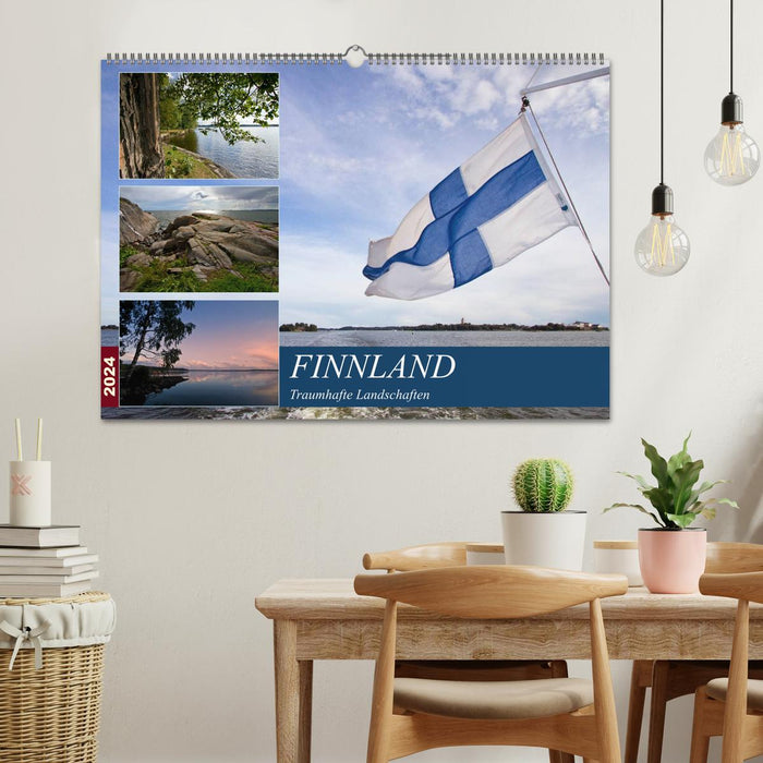 FINLANDE Paysages fantastiques (Calendrier mural CALVENDO 2024) 