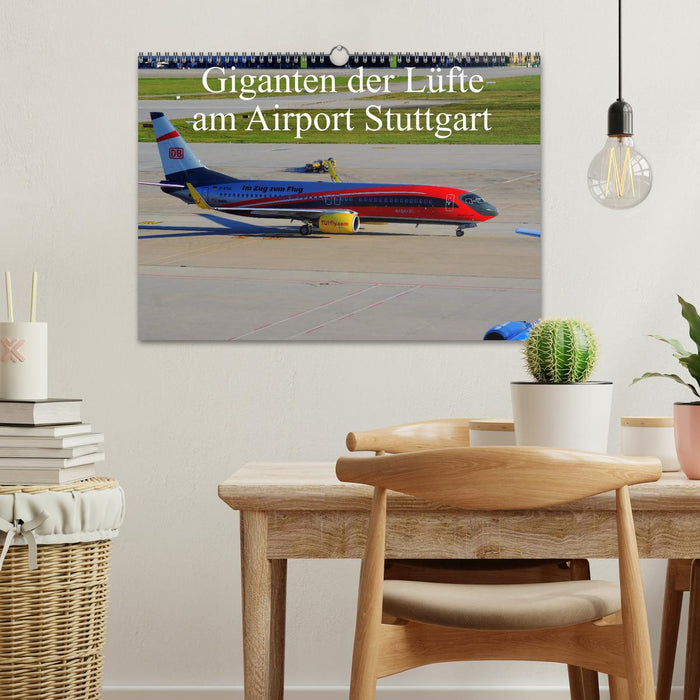 Giganten der Lüfte am Airport Stuttgart (CALVENDO Wandkalender 2024)
