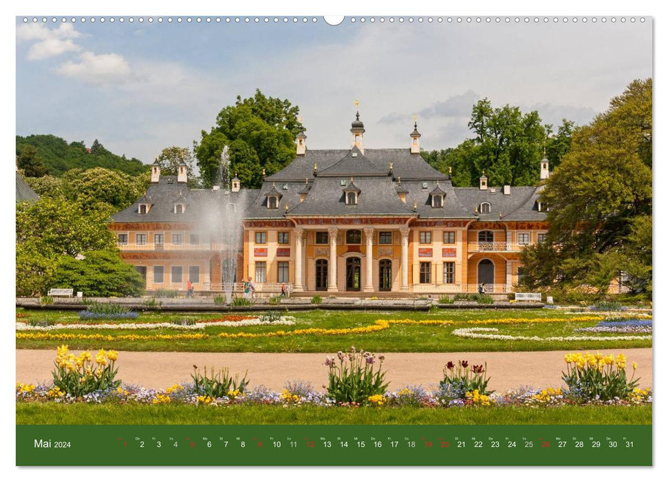 Palais et châteaux de Saxe (Calendrier mural CALVENDO Premium 2024) 