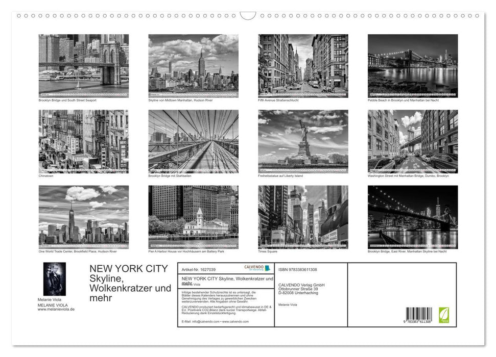 Skyline de NEW YORK, gratte-ciel et plus encore (calendrier mural CALVENDO 2024) 
