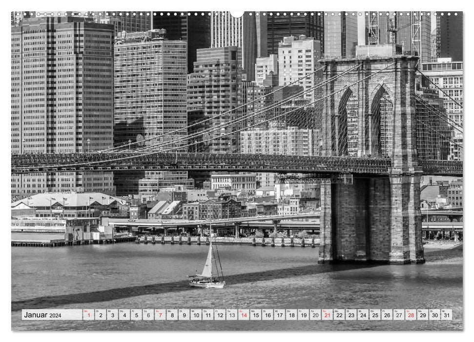 Skyline de NEW YORK, gratte-ciel et plus encore (calendrier mural CALVENDO 2024) 