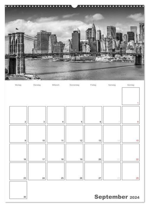 NEW YORK Skylines (Calvendo Premium Calendrier mural 2024) 