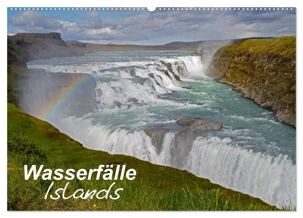 Cascades d'Islande (calendrier mural CALVENDO 2024) 