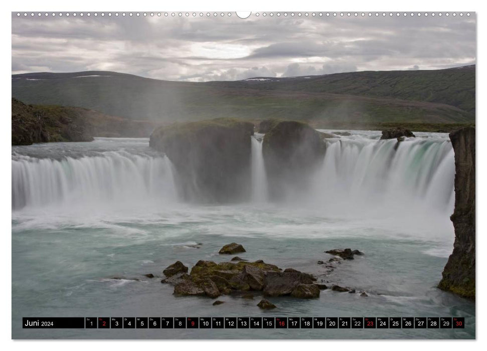 Waterfalls of Iceland (CALVENDO wall calendar 2024) 
