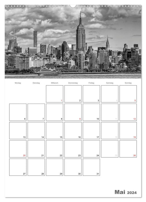 NEW YORK Skylines (CALVENDO Wandkalender 2024)