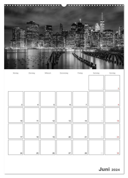 NEW YORK Skylines (CALVENDO Wandkalender 2024)