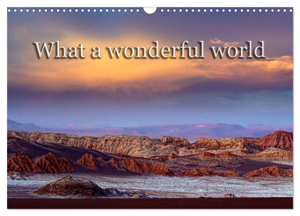 What a wonderful world (CALVENDO Wandkalender 2024)