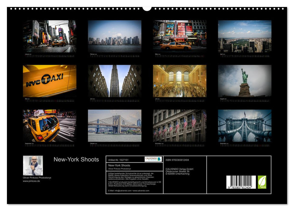 New York Shoots (Calvendo Premium Calendrier mural 2024) 