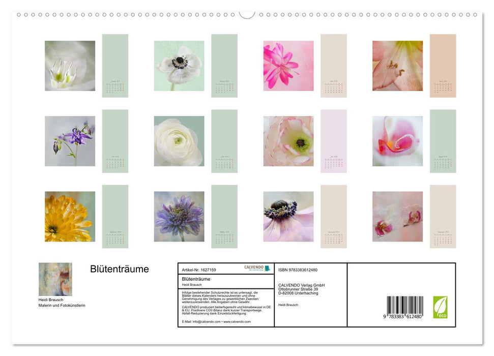 Rêves de fleurs (Calvendo Premium Calendrier mural 2024) 