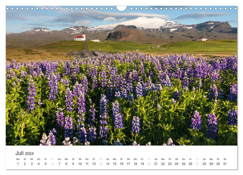 ICELAND 63° - 66° N / 13° - 25° W (CALVENDO wall calendar 2024) 