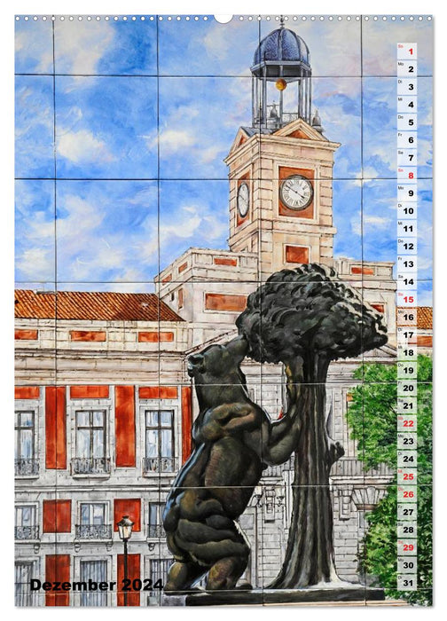 Madrid (CALVENDO wall calendar 2024) 