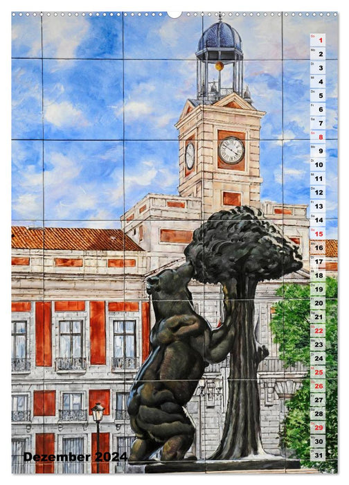 Madrid (CALVENDO Wandkalender 2024)