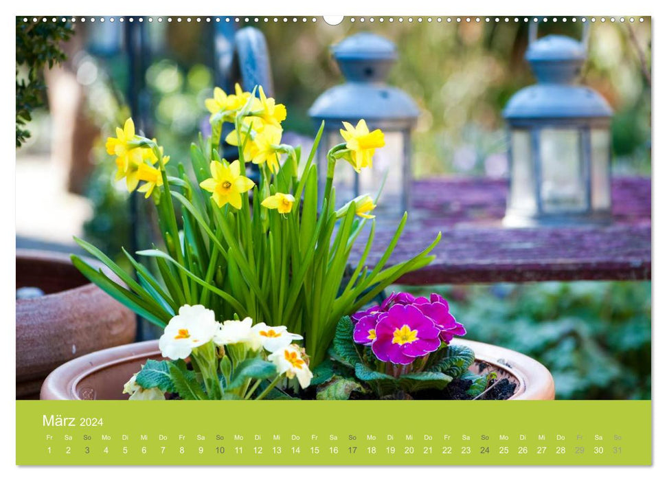 Garden idyll (CALVENDO wall calendar 2024) 