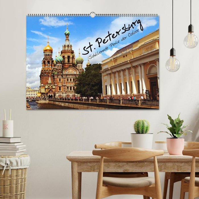 Saint-Pétersbourg (Calendrier mural CALVENDO 2024) 
