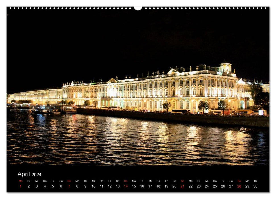 Saint-Pétersbourg (Calendrier mural CALVENDO 2024) 