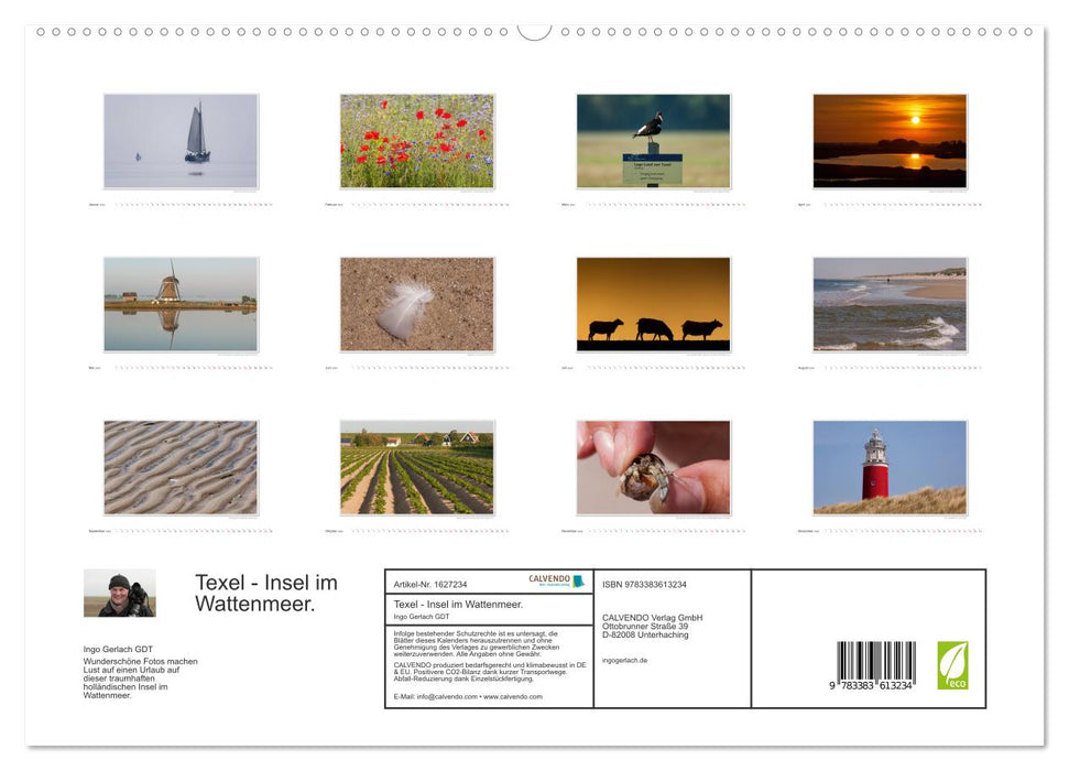 Emotionale Momente: Texel - Insel im Wattenmeer. (CALVENDO Premium Wandkalender 2024)