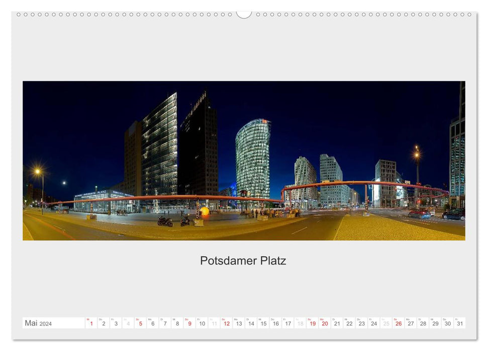 Berlin panoramic views 2024 (CALVENDO wall calendar 2024) 