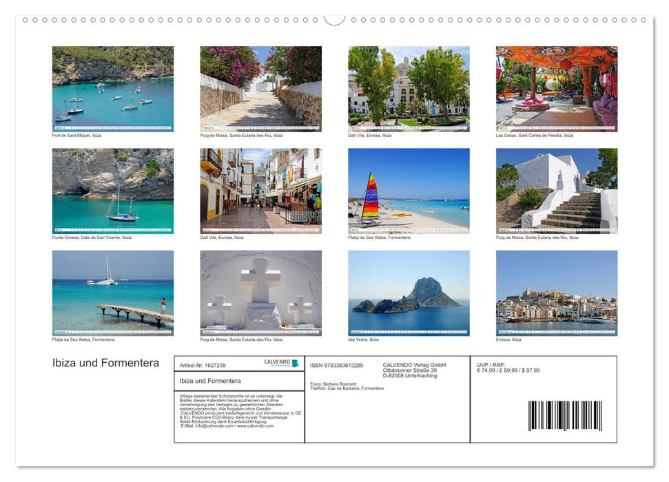 Ibiza and Formentera (CALVENDO Premium Wall Calendar 2024) 
