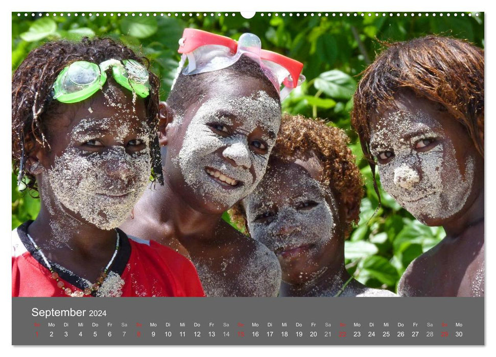 The Children of Papua New Guinea (CALVENDO Premium Wall Calendar 2024) 