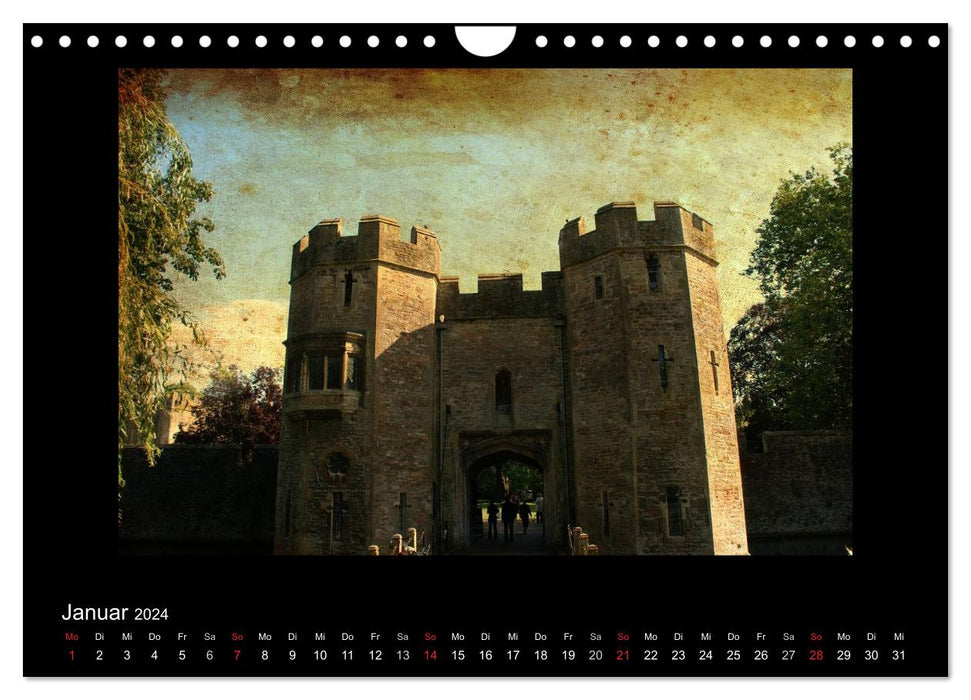 Englands Burgen und Schlösser 2024 (CALVENDO Wandkalender 2024)