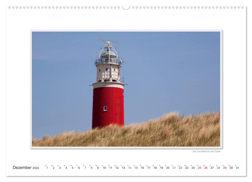 Moments d'émotion : Texel - île de la mer des Wadden. (Calendrier mural CALVENDO 2024) 