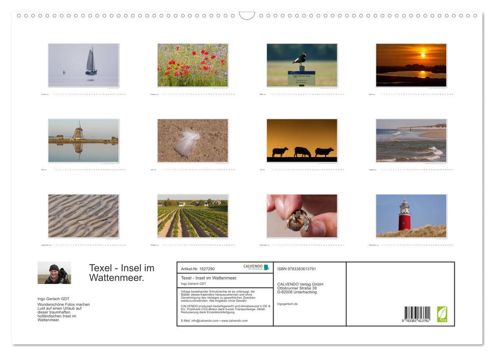 Emotionale Momente: Texel - Insel im Wattenmeer. (CALVENDO Wandkalender 2024)