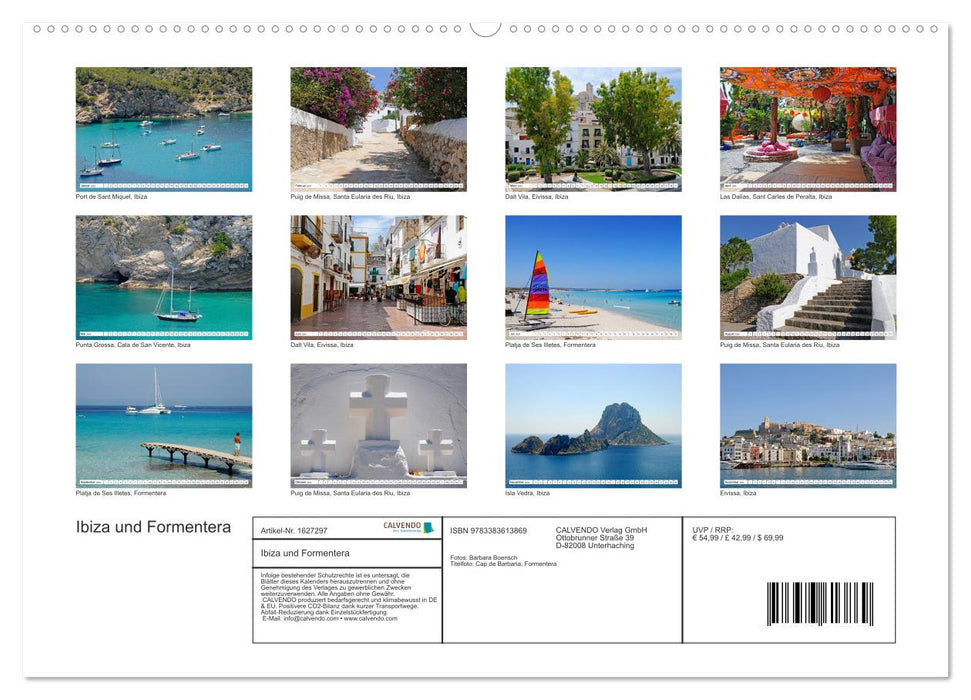 Ibiza und Formentera (CALVENDO Wandkalender 2024)