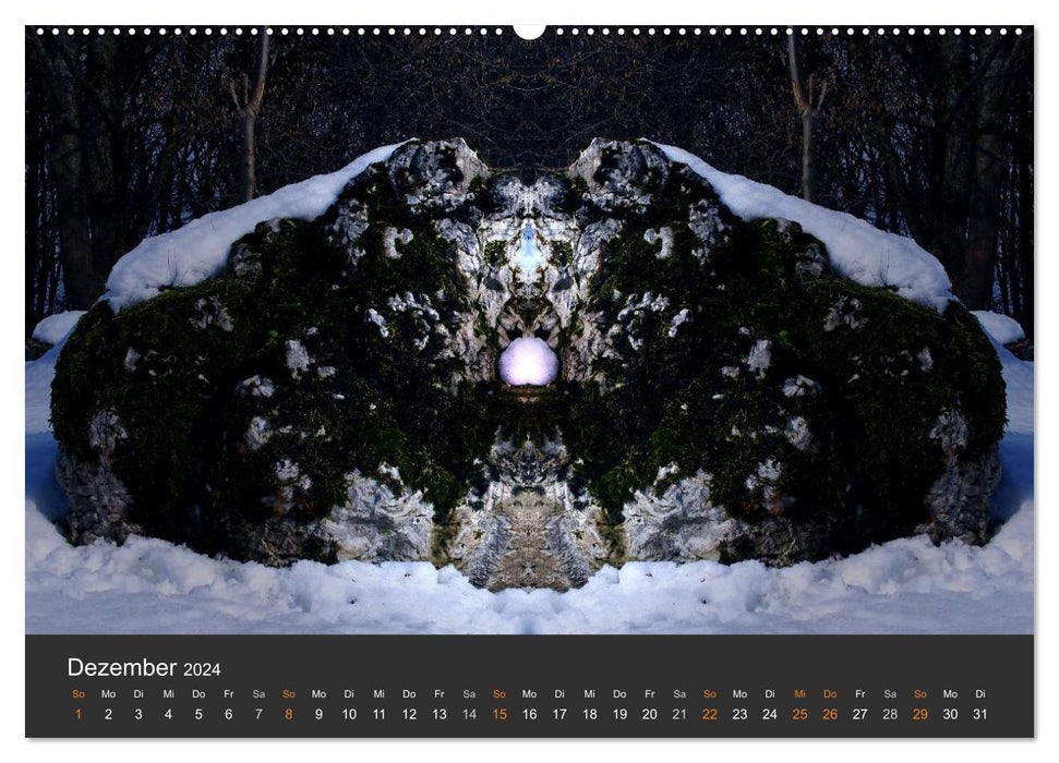 Mirror Worlds - In the Realm of Natural Creatures (CALVENDO Premium Wall Calendar 2024) 