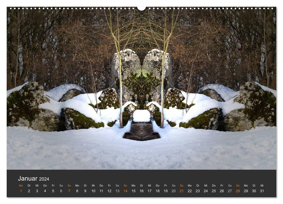 Mondes miroirs – Dans le royaume des créatures naturelles (Calvendo Premium Wall Calendar 2024) 