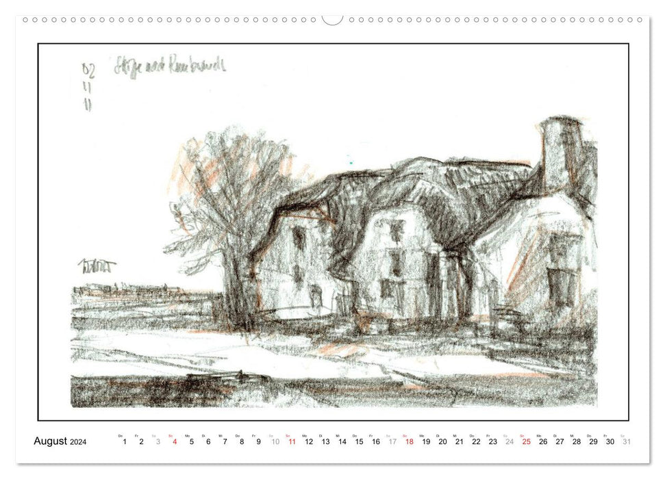Rembrandt Landschaften wgVoigt (CALVENDO Premium Wandkalender 2024)