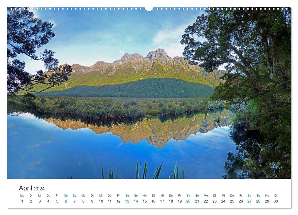 Diversité Nouvelle-Zélande (Calvendo Premium Wall Calendar 2024) 
