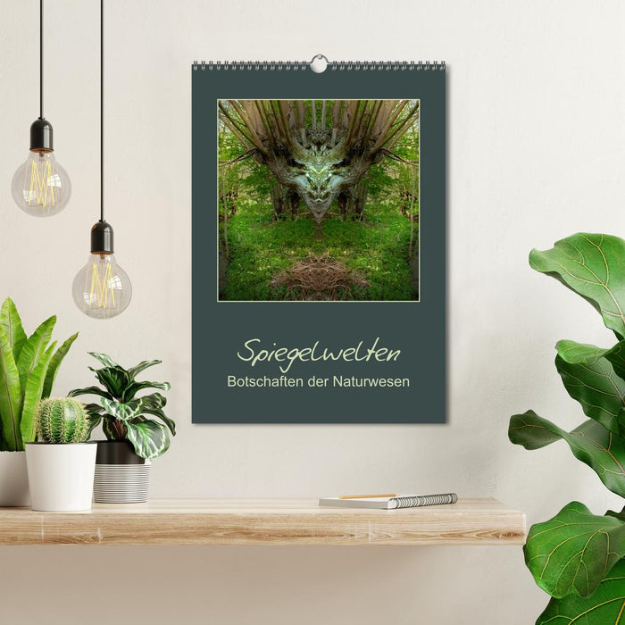 Mirror Worlds - Messages from Natural Beings (CALVENDO Wall Calendar 2024) 