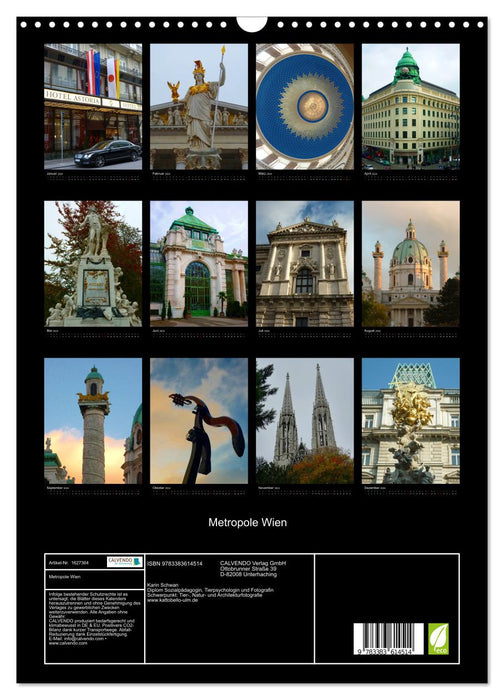 Metropolis of Vienna (CALVENDO wall calendar 2024) 