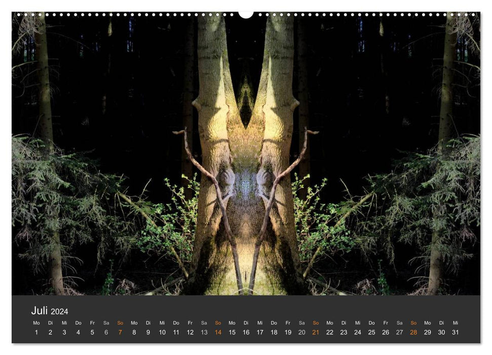 Mirror Worlds - In the Realm of Natural Beings (CALVENDO Wall Calendar 2024) 