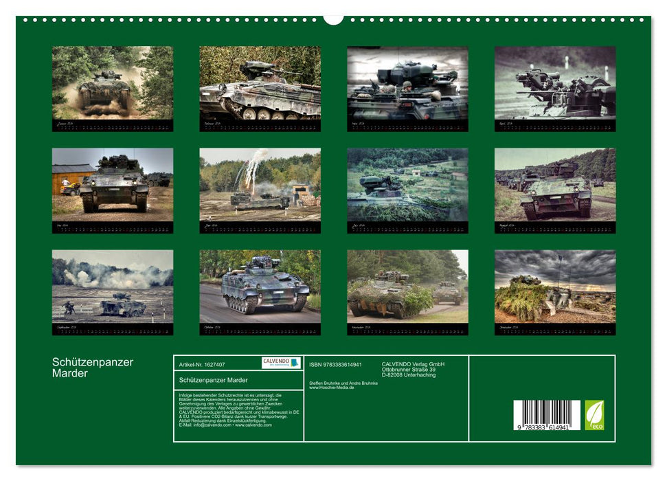 Armored personnel carrier Marder (CALVENDO Premium Wall Calendar 2024) 