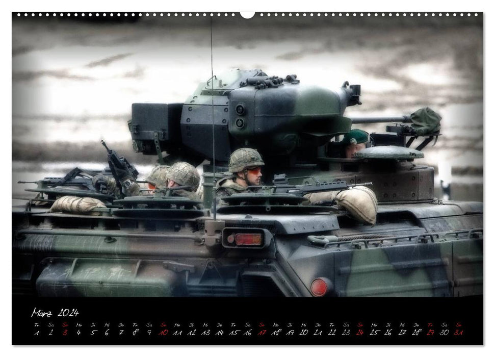 Véhicule blindé de transport de troupes Marder (Calvendo mural Premium CALVENDO 2024) 