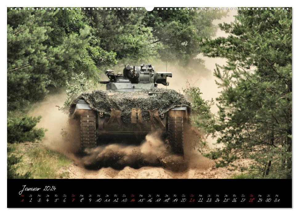 Armored personnel carrier Marder (CALVENDO wall calendar 2024) 