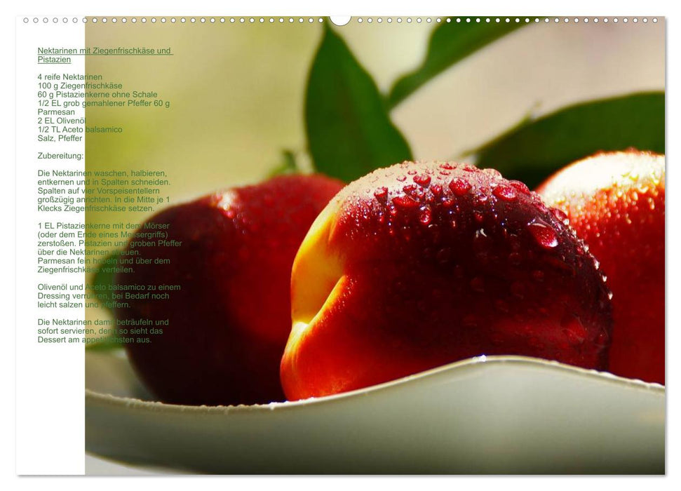 Culinary with and from fresh fruits Austrian calendar (CALVENDO Premium Wall Calendar 2024) 