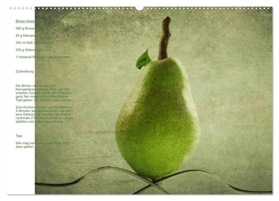 Calendrier autrichien culinaire avec et à partir de fruits frais (CALVENDO Premium Wall Calendar 2024) 