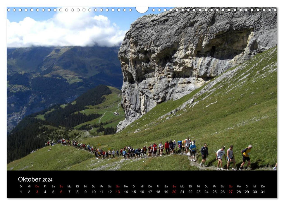 Der Jungfrau-Marathon (CALVENDO Wandkalender 2024)